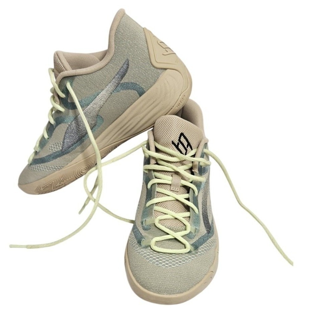 Puma Stewie 2 Ruby‎ Tan Lime Green Basketball Shoes 378979-01 Womens 8.5 US